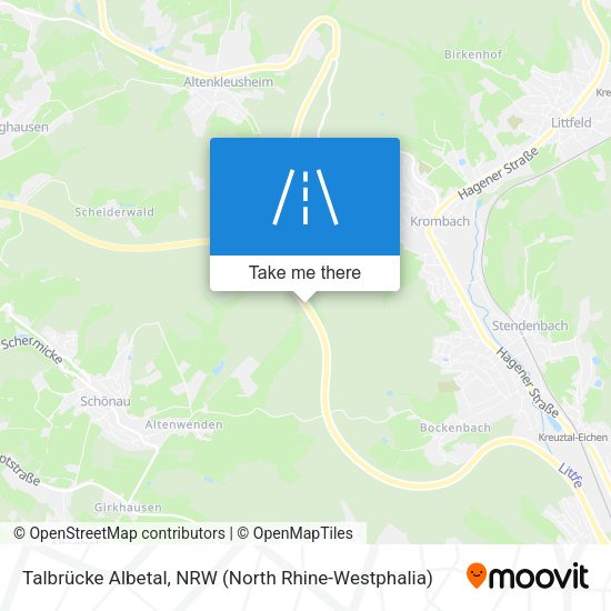 Talbrücke Albetal map