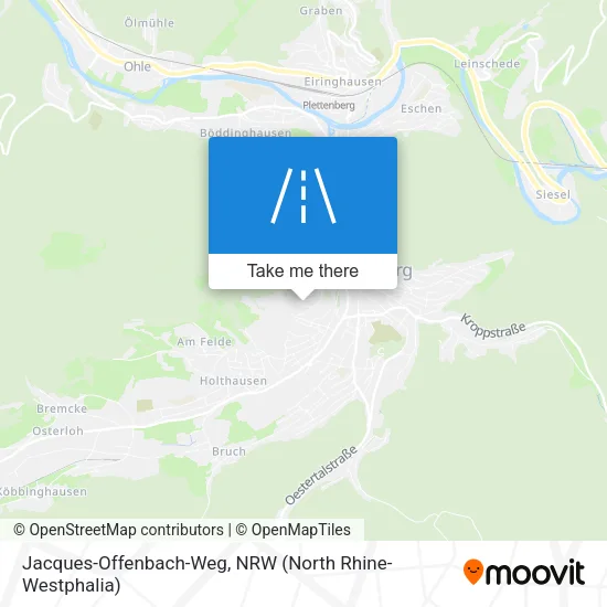 Карта Jacques-Offenbach-Weg