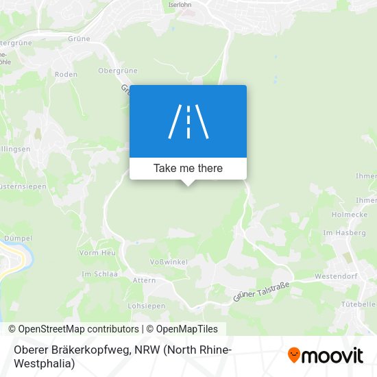 Oberer Bräkerkopfweg map