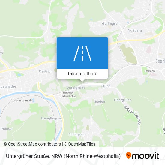 Untergrüner Straße map