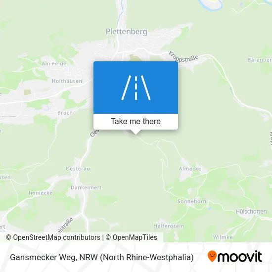 Карта Gansmecker Weg