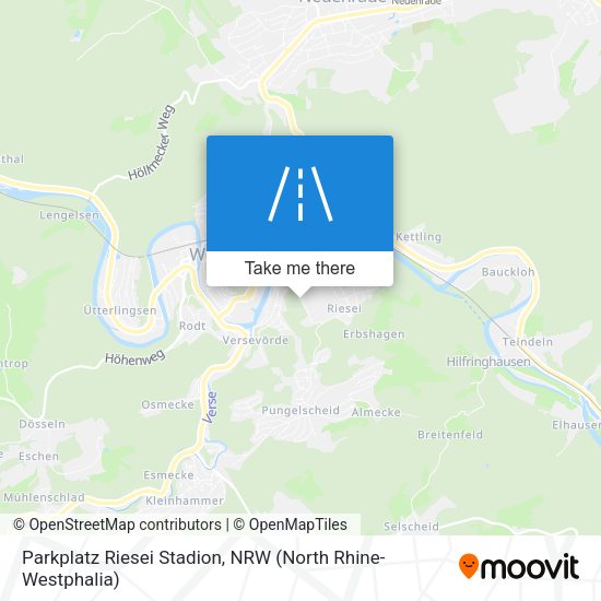 Parkplatz Riesei Stadion map