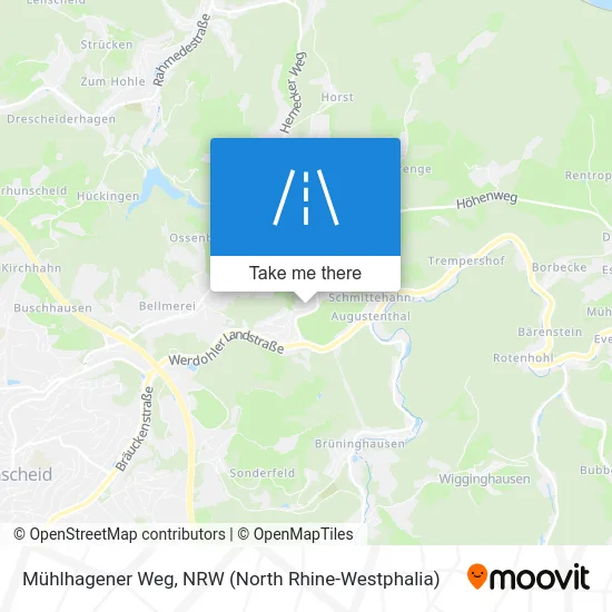 Mühlhagener Weg map