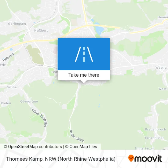 Thomees Kamp map