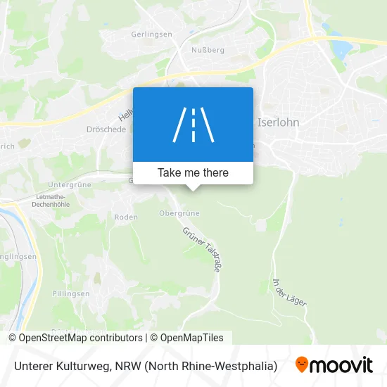 Unterer Kulturweg map