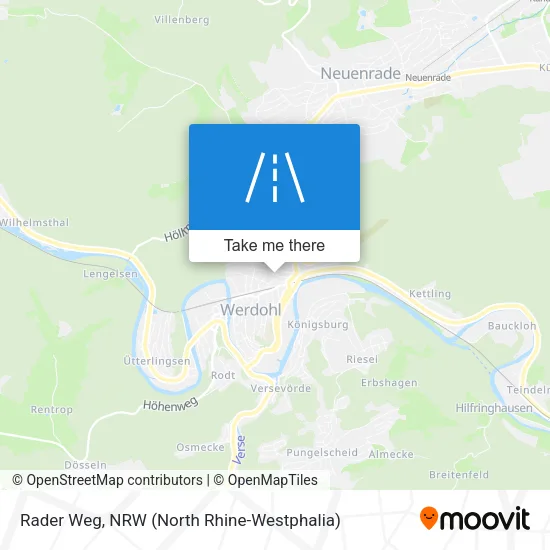 Карта Rader Weg