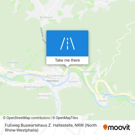 Карта Fußweg Buswartehaus Z. Haltestelle