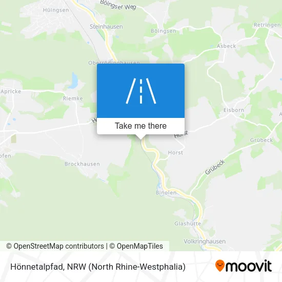 Карта Hönnetalpfad