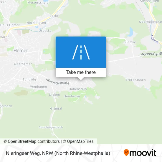 Карта Nieringser Weg