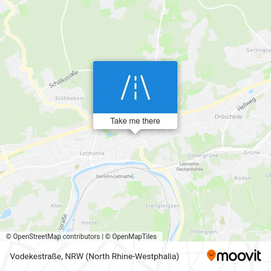 Карта Vodekestraße
