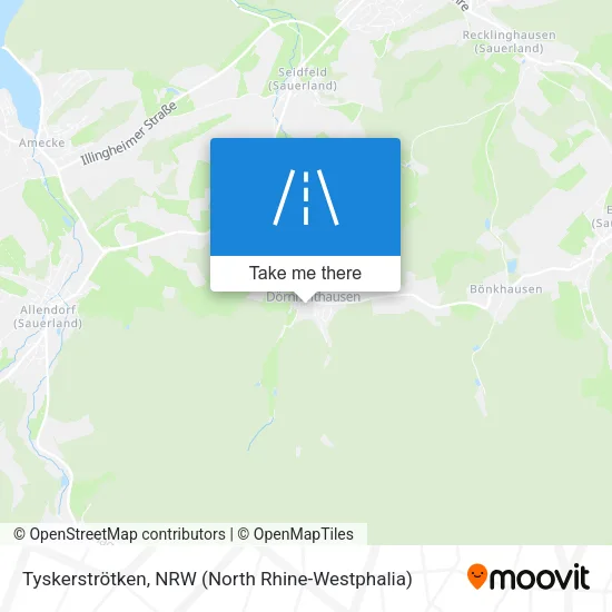 Карта Tyskerströtken