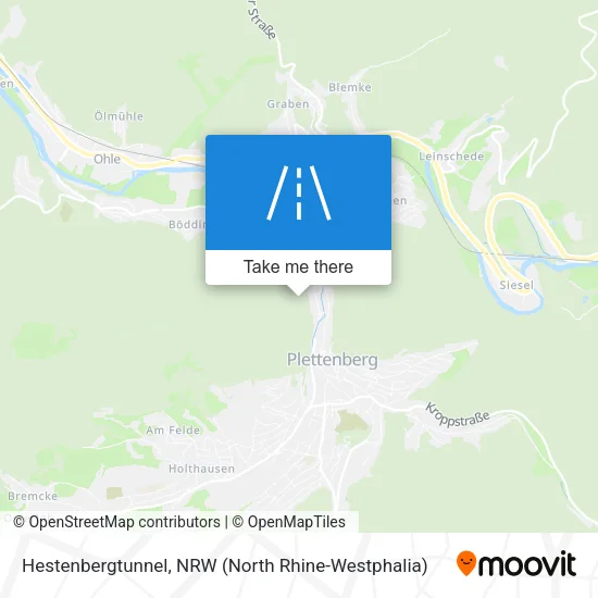 Карта Hestenbergtunnel