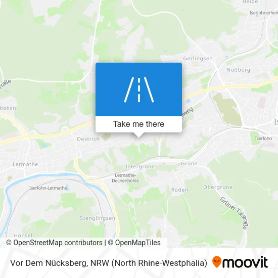 Карта Vor Dem Nücksberg