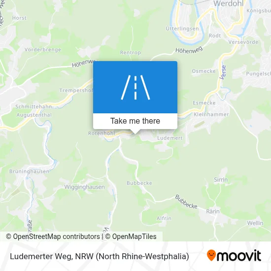 Ludemerter Weg map