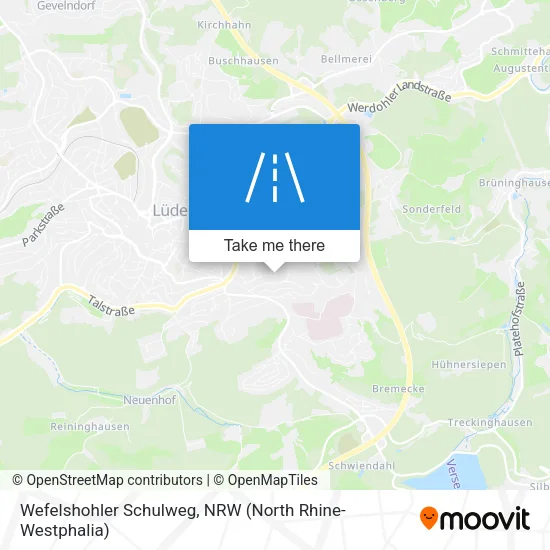 Карта Wefelshohler Schulweg