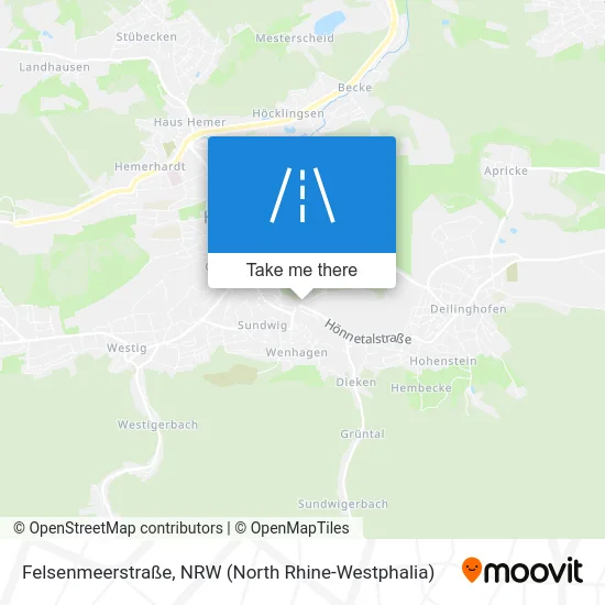 Карта Felsenmeerstraße