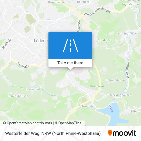 Westerfelder Weg map