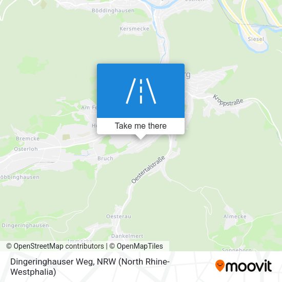 Dingeringhauser Weg map