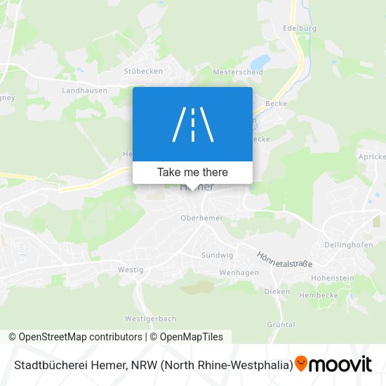 Stadtbücherei Hemer map