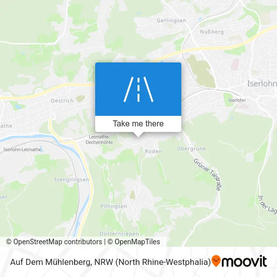 Карта Auf Dem Mühlenberg