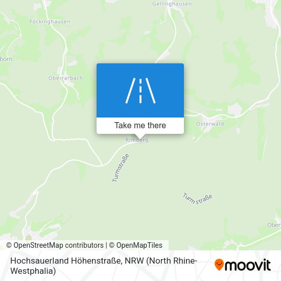 Hochsauerland Höhenstraße map