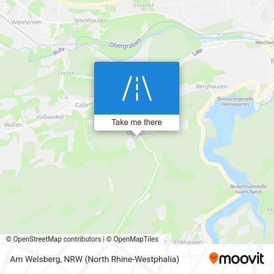 Am Welsberg map