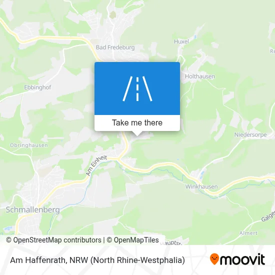 Am Haffenrath map