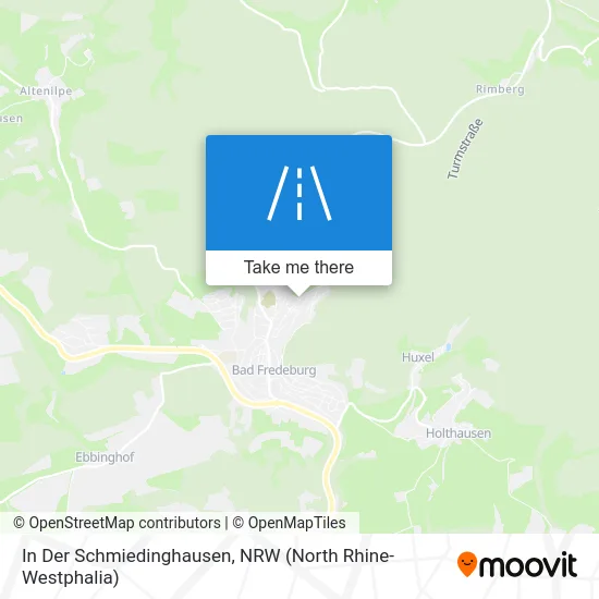 In Der Schmiedinghausen map