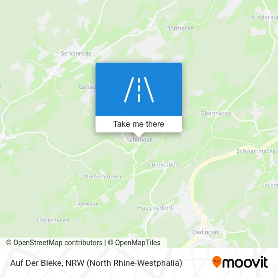 Auf Der Bieke map