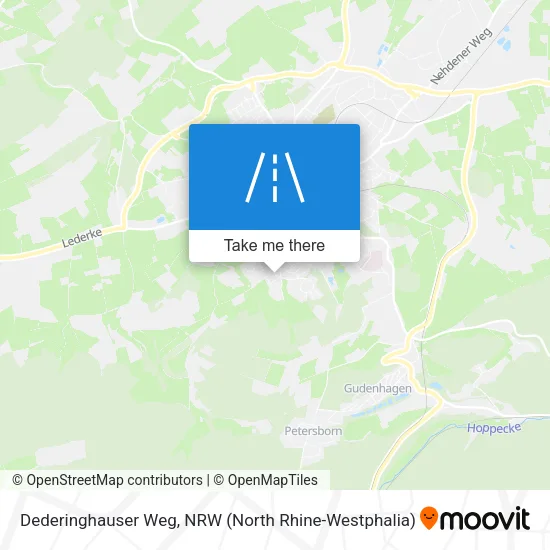 Карта Dederinghauser Weg