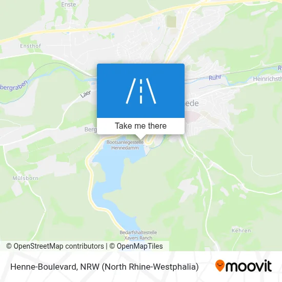 Henne-Boulevard map