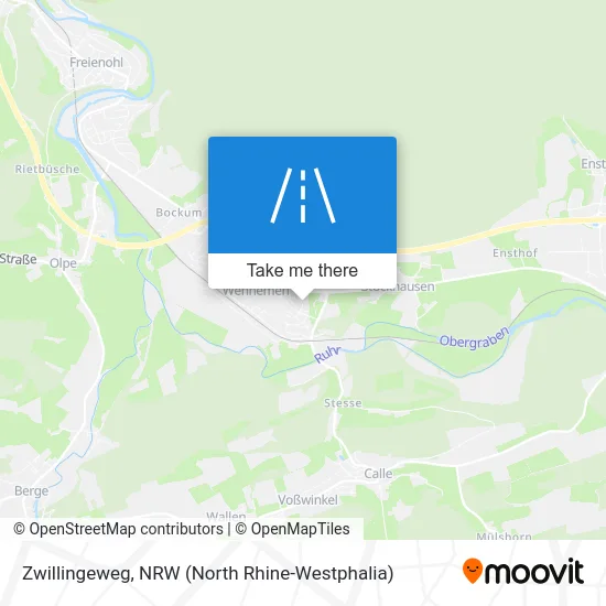 Zwillingeweg map