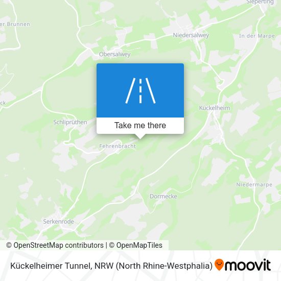 Kückelheimer Tunnel map