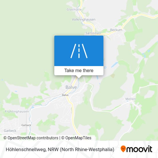 Höhlenschnellweg map