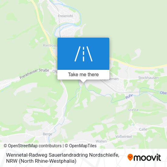 Wennetal-Radweg Sauerlandradring Nordschleife map