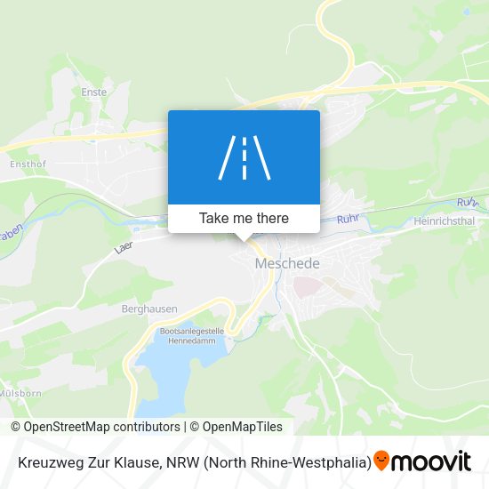 Kreuzweg Zur Klause map