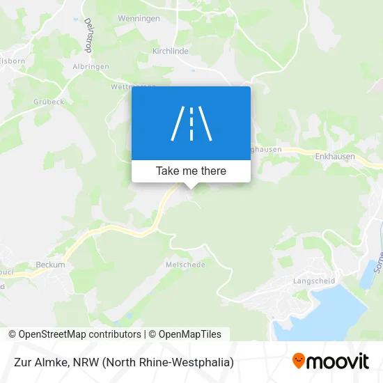 Карта Zur Almke