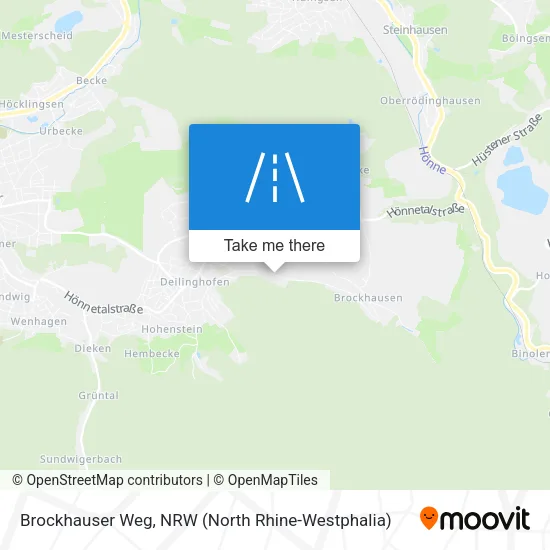 Карта Brockhauser Weg