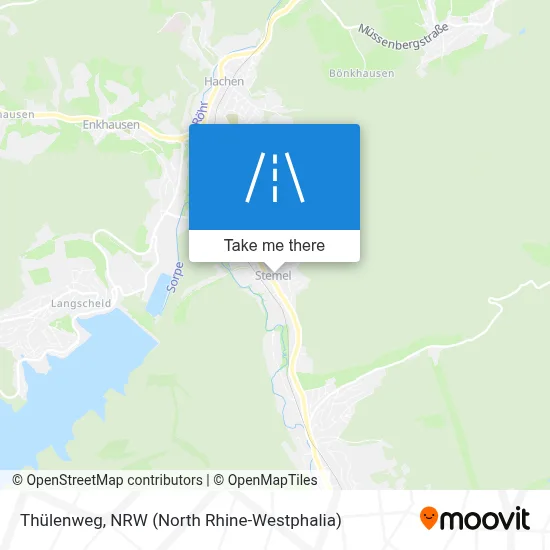 Thülenweg map