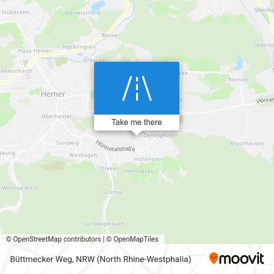 Büttmecker Weg map