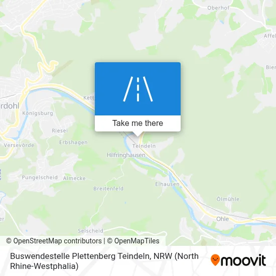 Buswendestelle Plettenberg Teindeln map