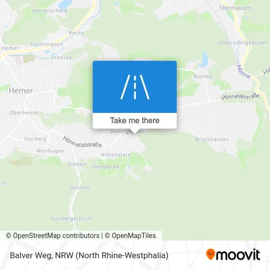 Balver Weg map