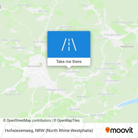 Hofwiesenweg map