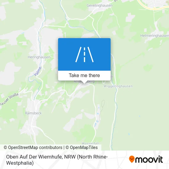 Карта Oben Auf Der Wiemhufe