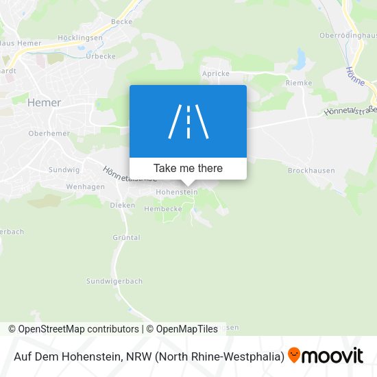 Auf Dem Hohenstein map