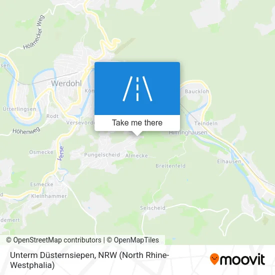 Карта Unterm Düsternsiepen