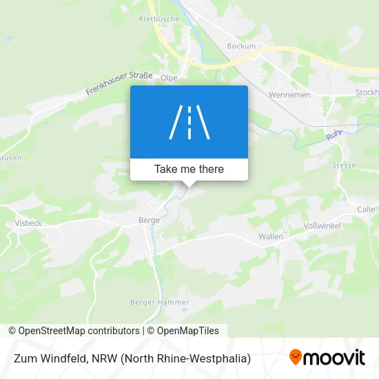 Карта Zum Windfeld