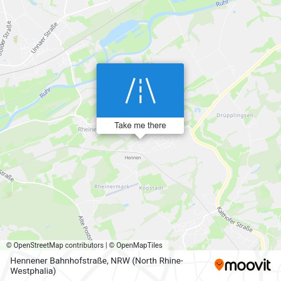 Hennener Bahnhofstraße map
