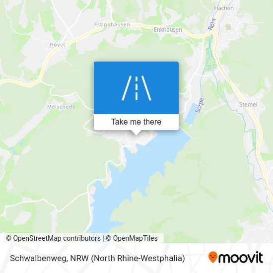 Schwalbenweg map