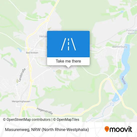 Masurenweg map